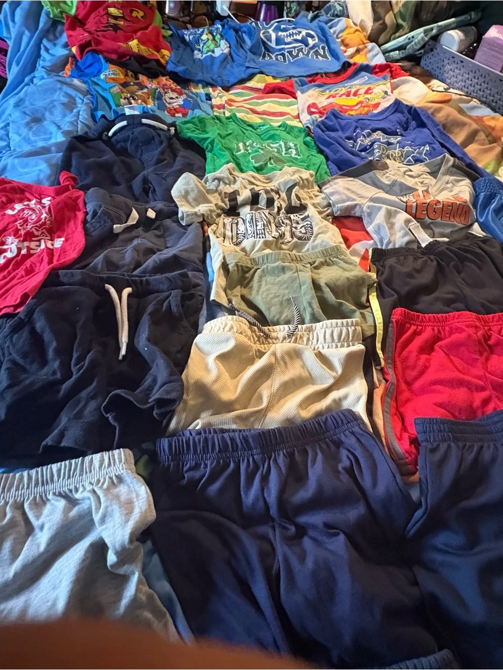 Kids Athletic Shorts - Blue